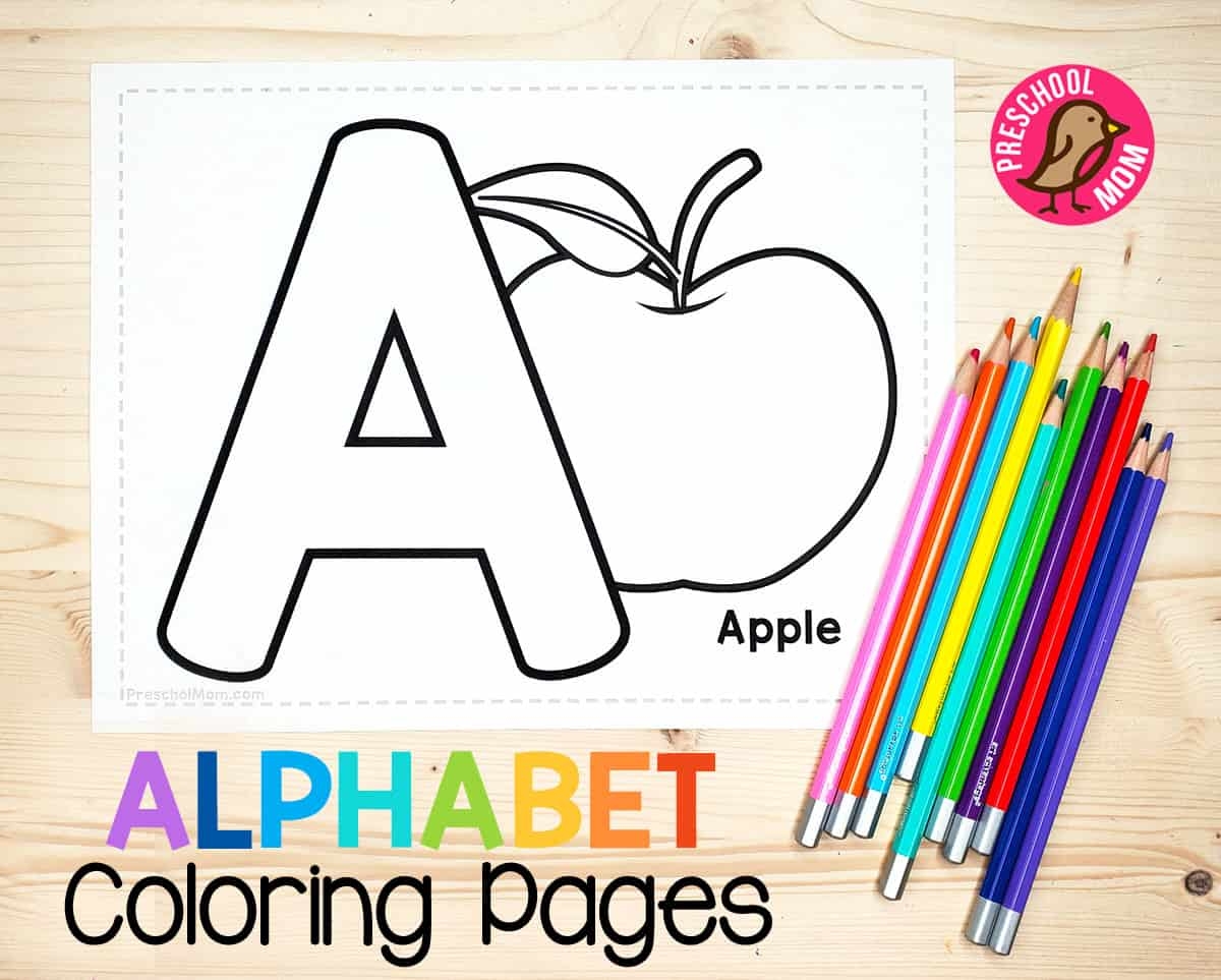 free printable alphabet coloring sheets