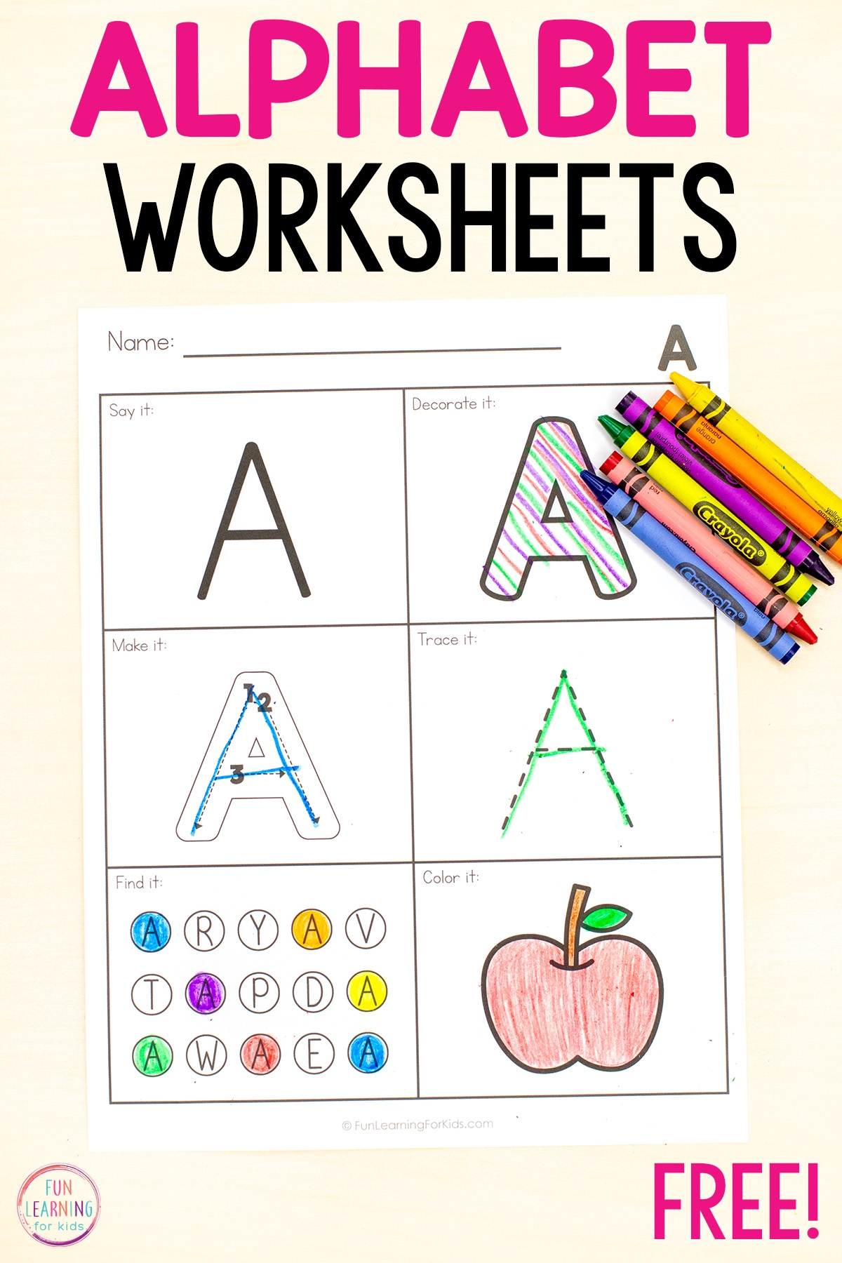 printable alphabet letter worksheets
