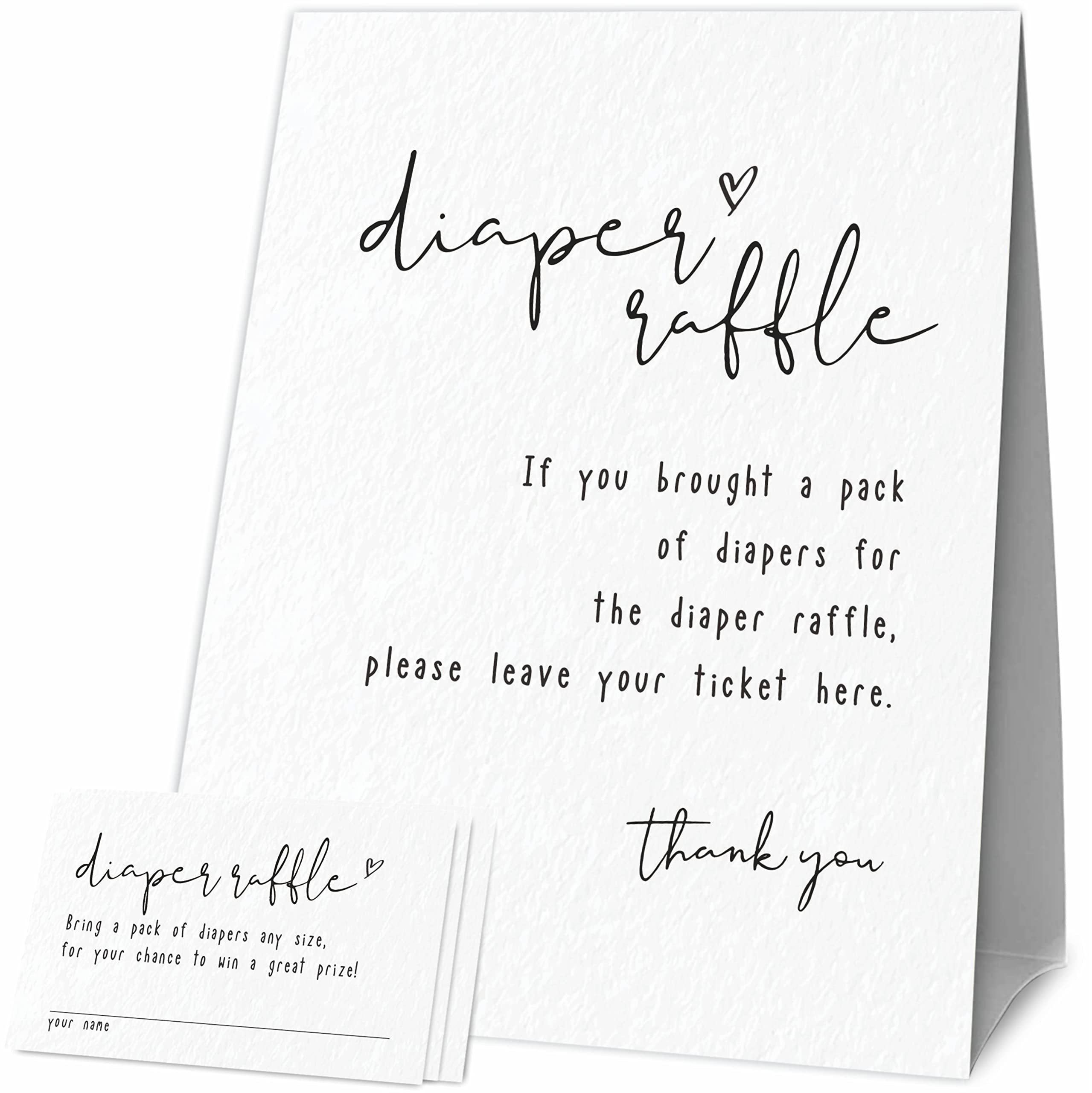 diaper raffle sign printable