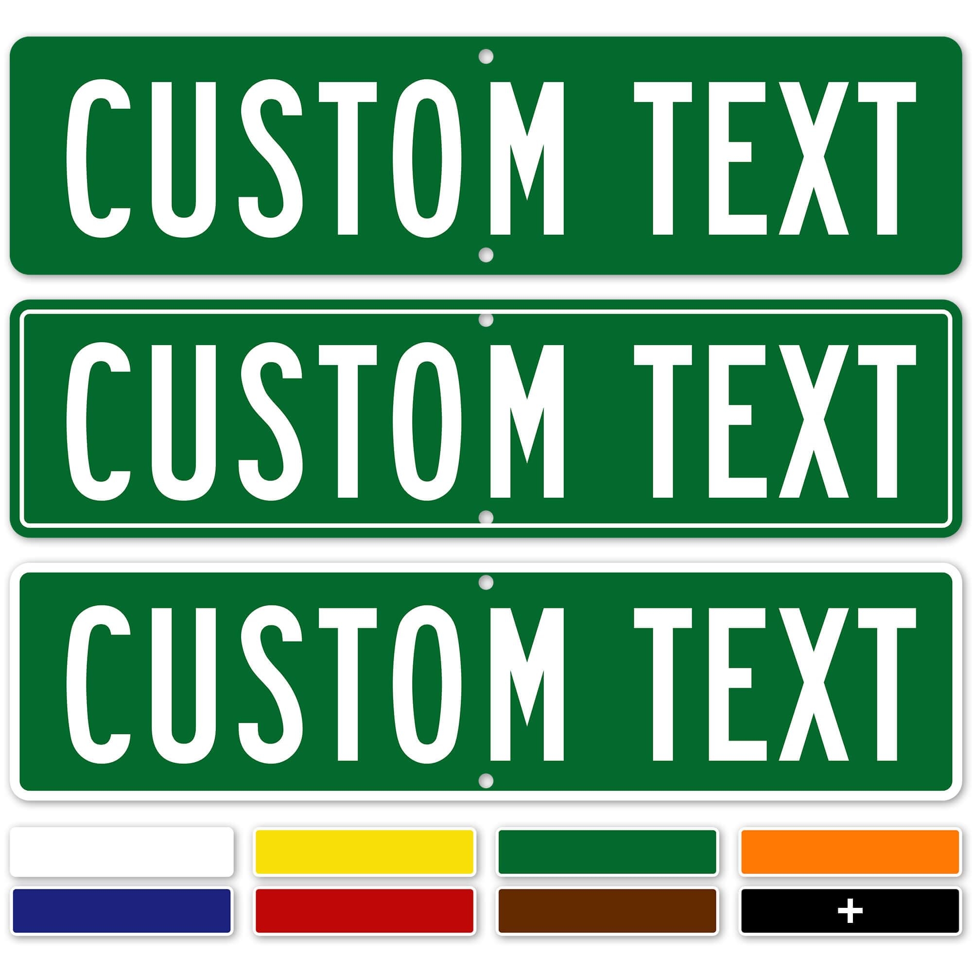 Amazon Custom Street Sign Road Address Sign 8 Colors Reflective Option Mounting Options 6x24 Inch Thick Rust Free AlumaBond USA Made By My Sign Center Classic Patio Lawn Garden