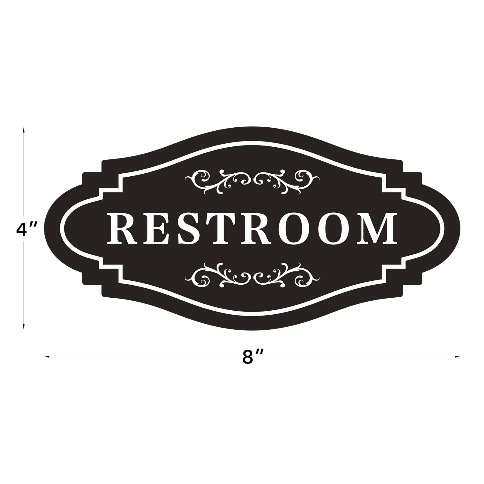 Amazon FXRN Restroom Sign restroom Signs For Business restroom Sign For Home unisex Bathroom Sign Or Bathroom Signs For Door 4 X 8 Inch Easy Installation Without Any Tools RESTROOM 1 Office Products
