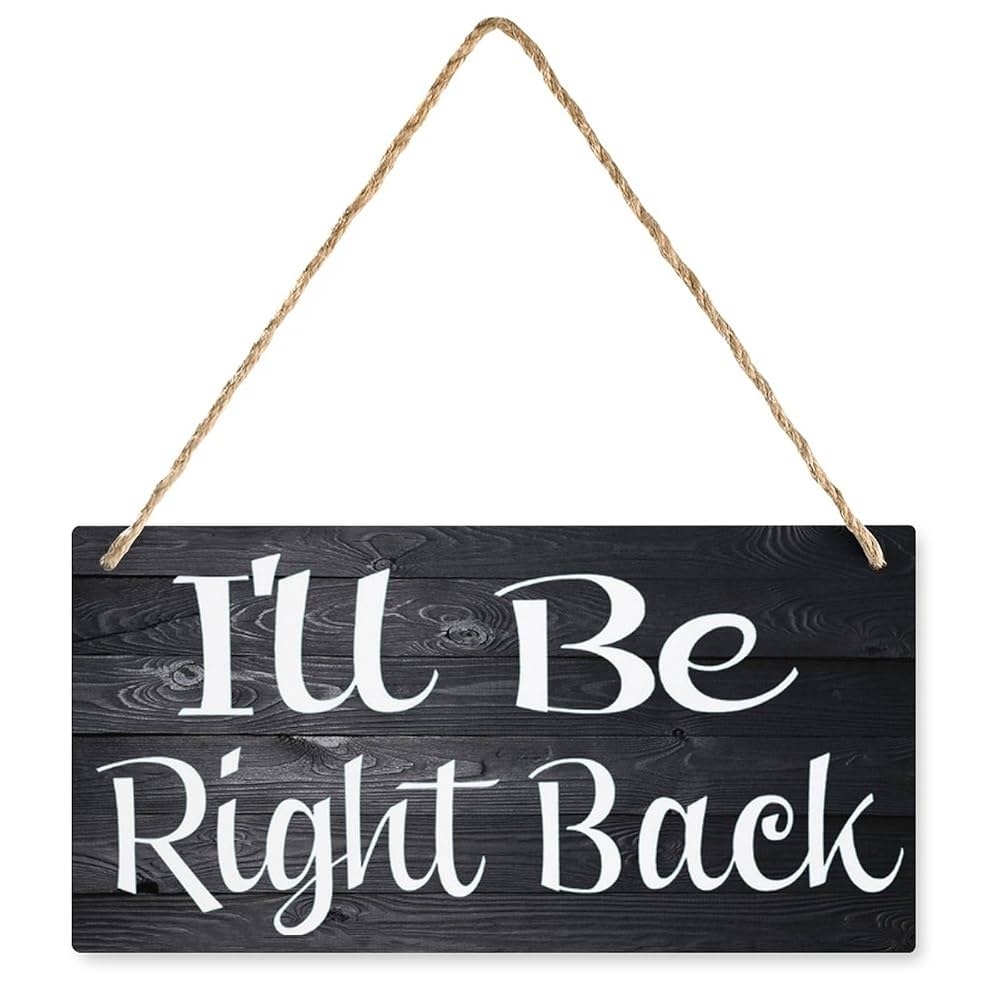 be right back sign printable