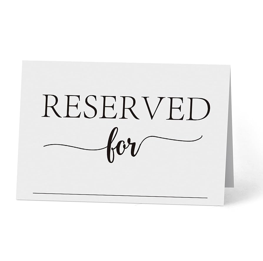 Amazon Reserved Table Signs 4x6 Inch 20 PCS Reserved Table Tent Card For Wedding Double Sided Reserved Table Signs Modern Reserved Signs For Party Restaurant YDC05 Office Products