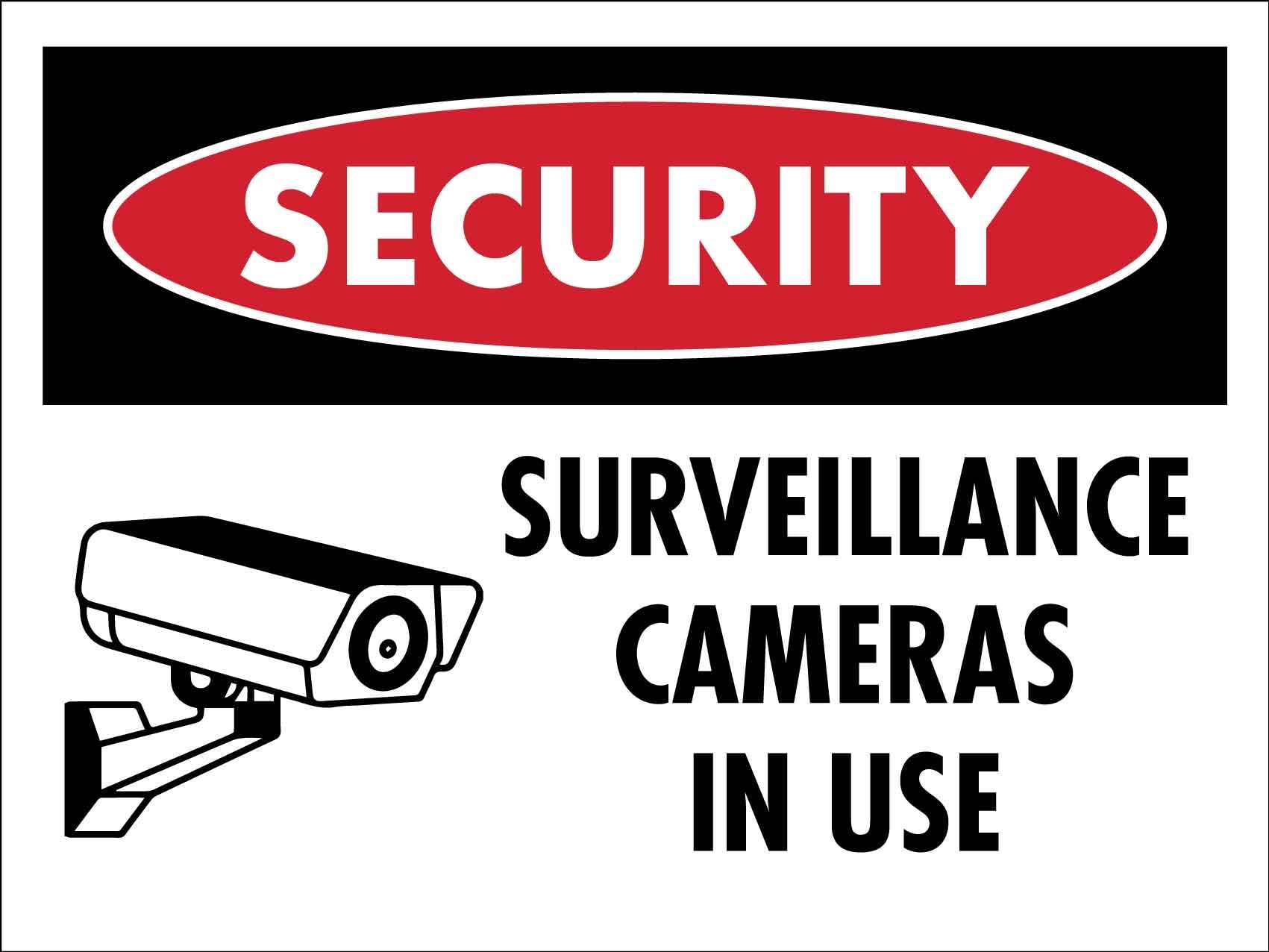 printable surveillance camera signs