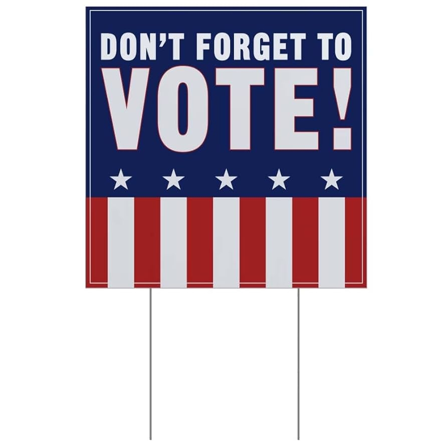 vote here sign printable