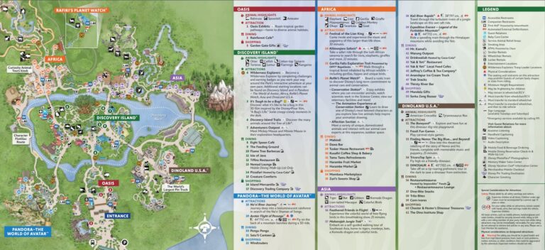 Animal Kingdom Maps WDW Prep School