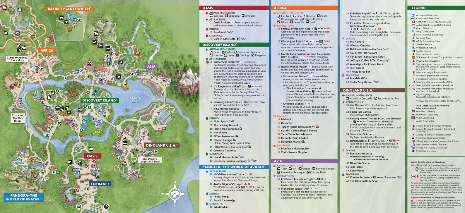 Animal Kingdom Maps WDW Prep School