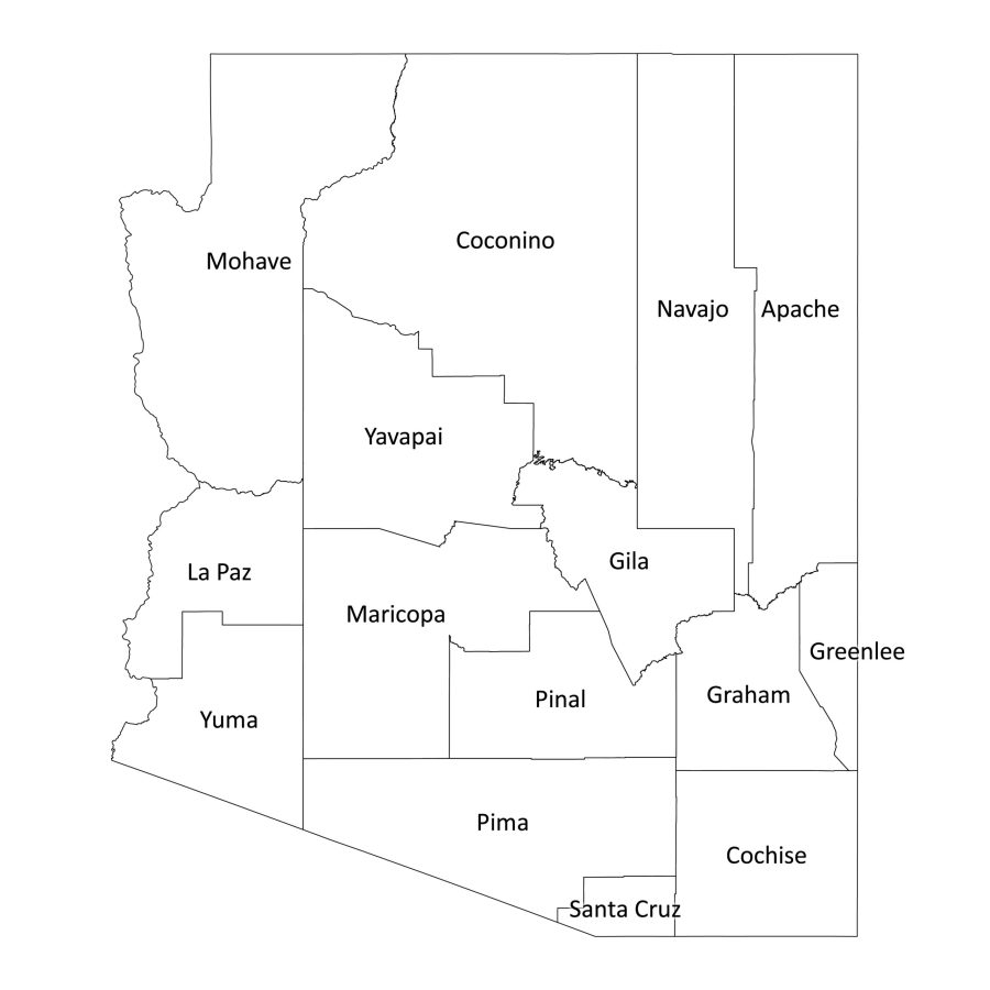 printable map of arizona