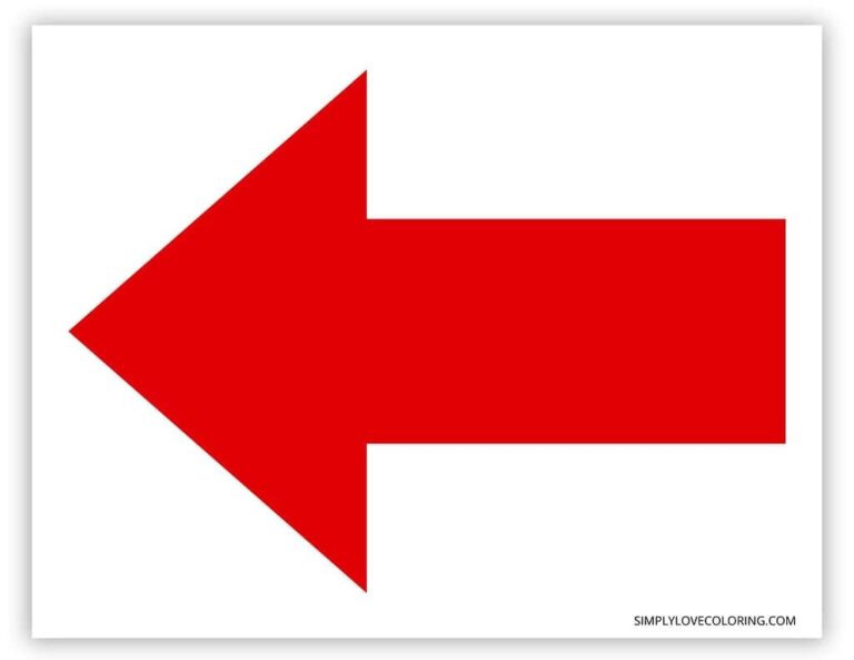 Arrow Signs Free PDF Printables Simply Love Coloring