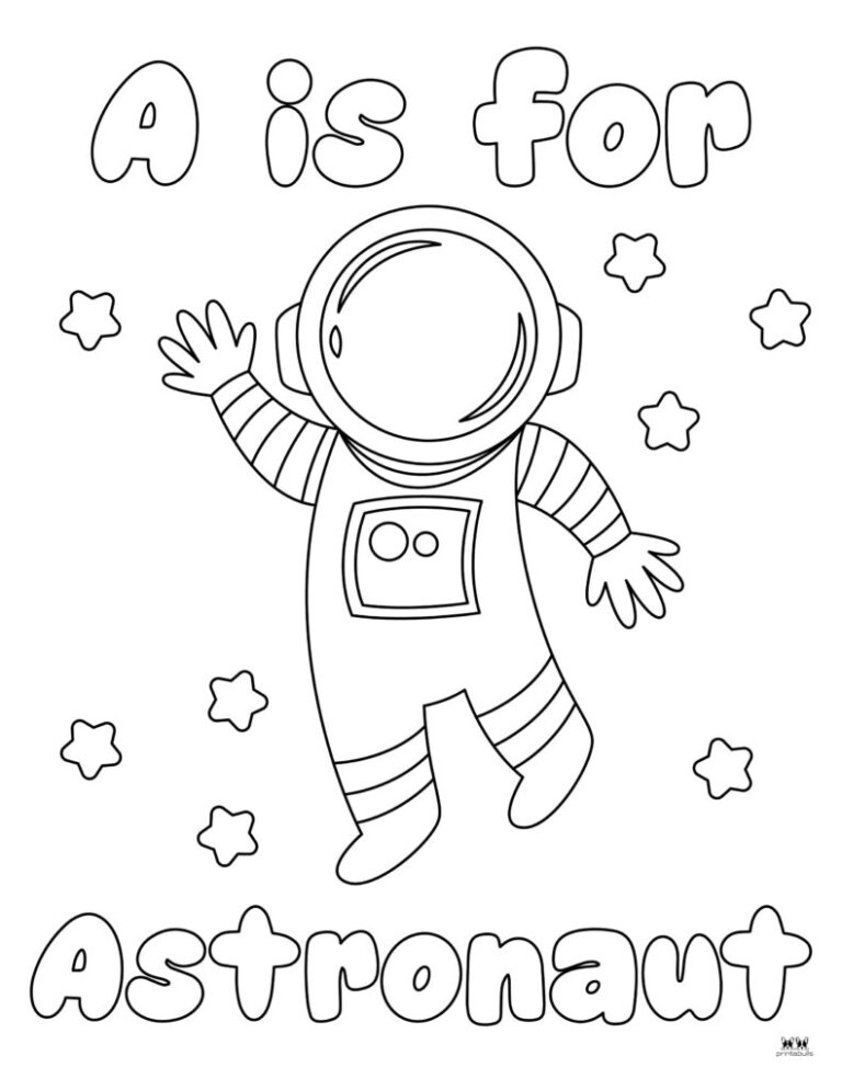 Astronaut Coloring Pages Templates FREE Printabulls