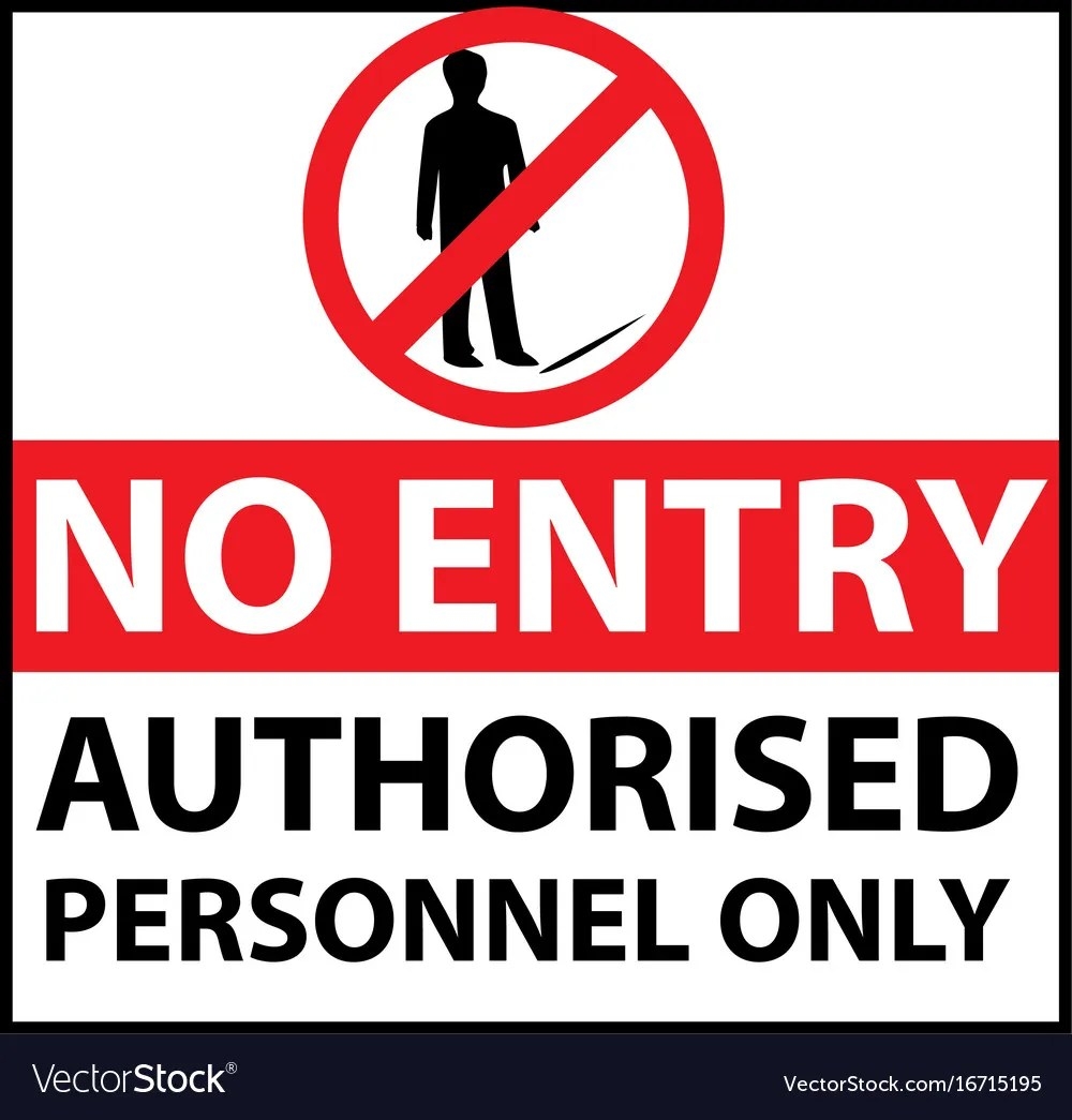 Authorized Personnel Only Sign Printable Printable Party Favors