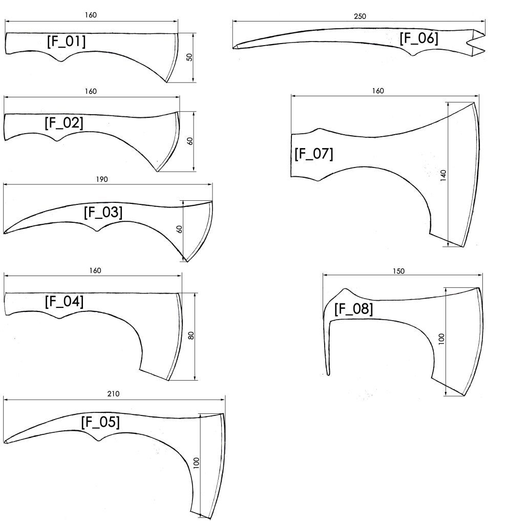 printable axe handle template