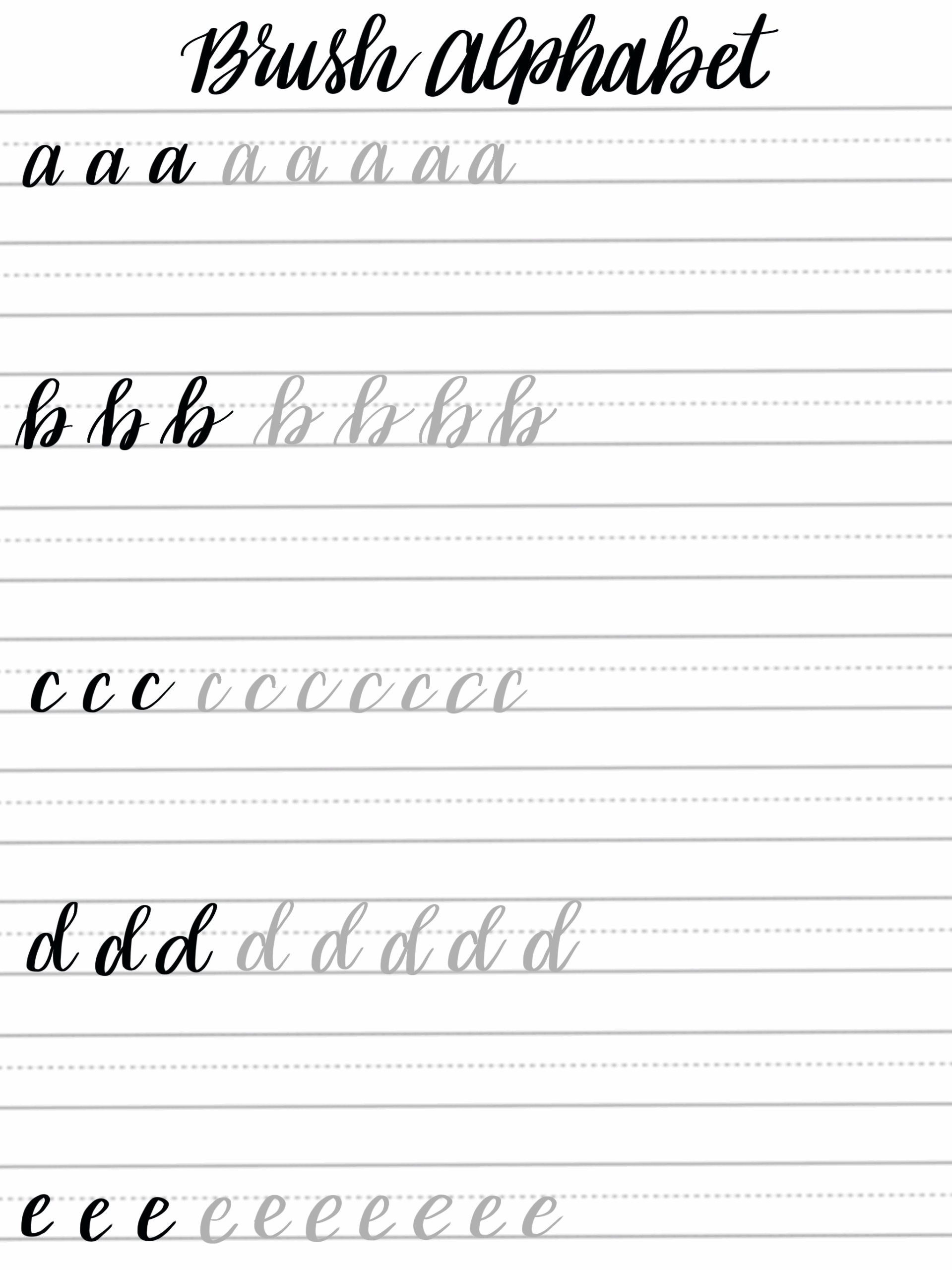 printable calligraphy practice sheets