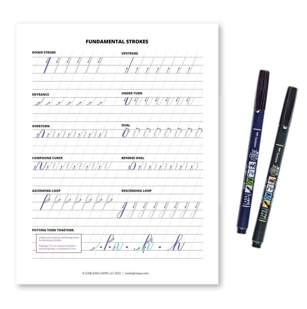 free printable calligraphy worksheets