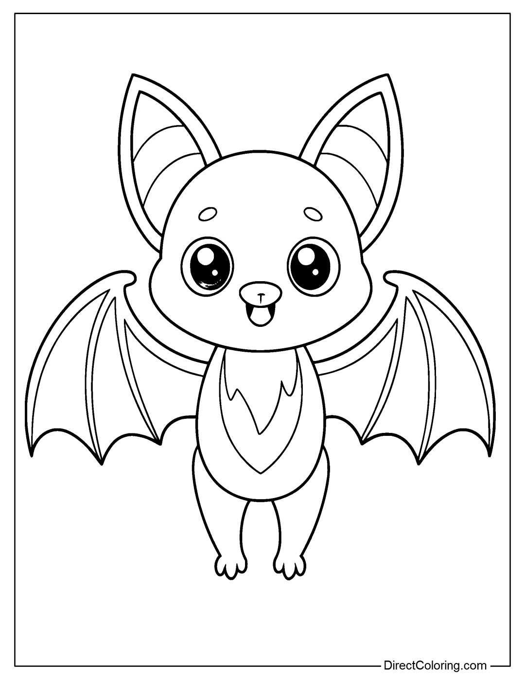 Bat Coloring Pages Free Printable Bat Designs For Kids