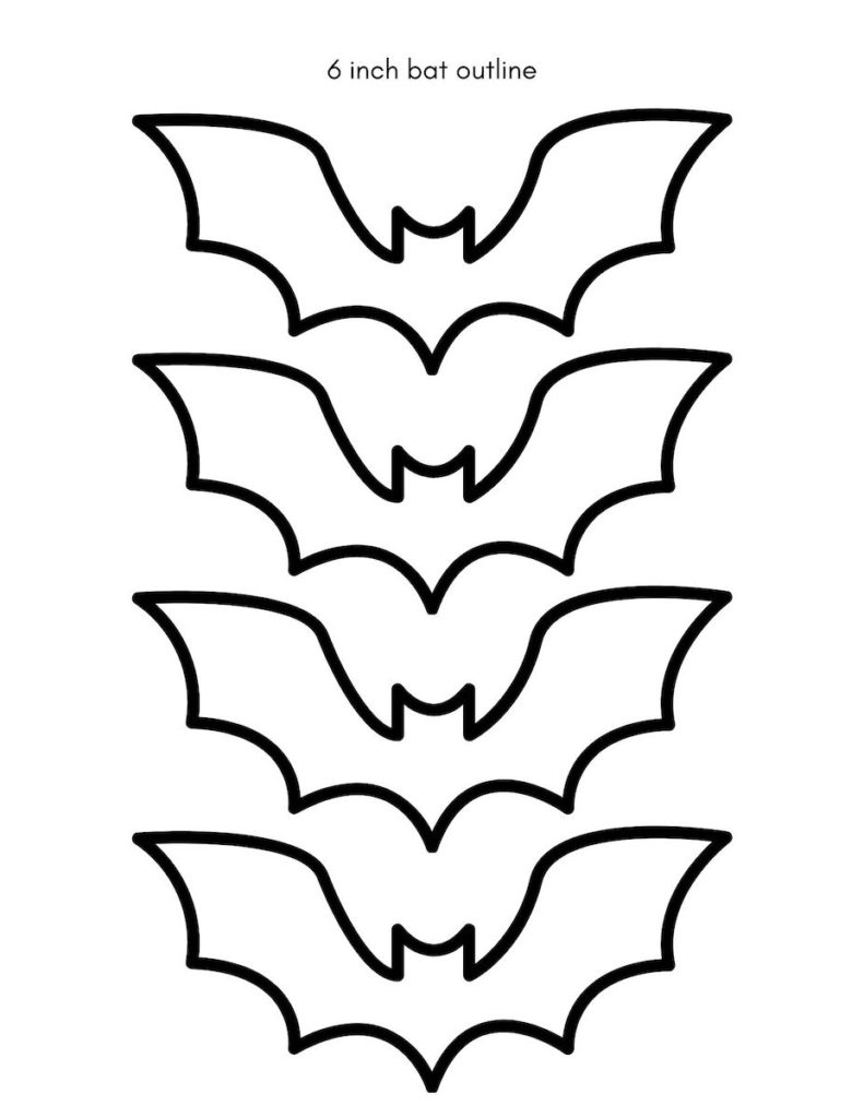 free printable bat template