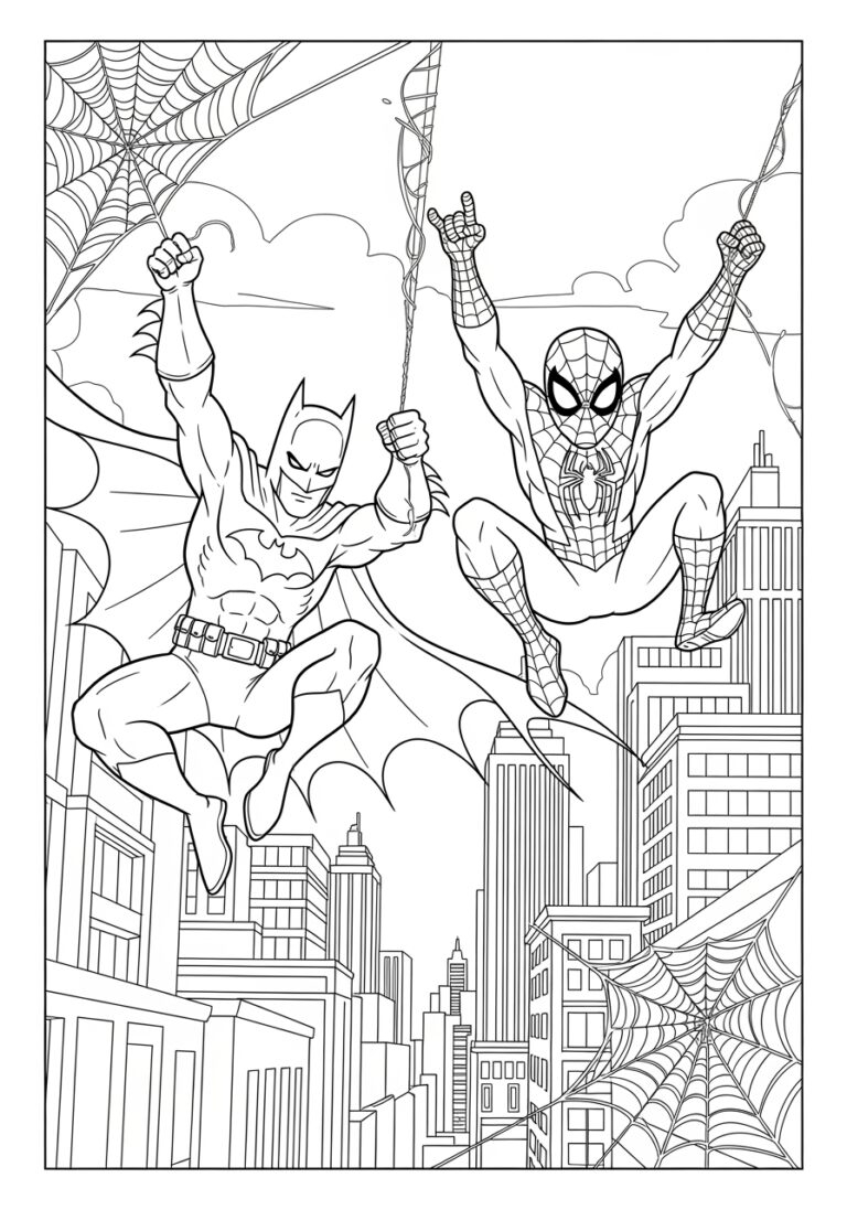 free printable superhero coloring sheets