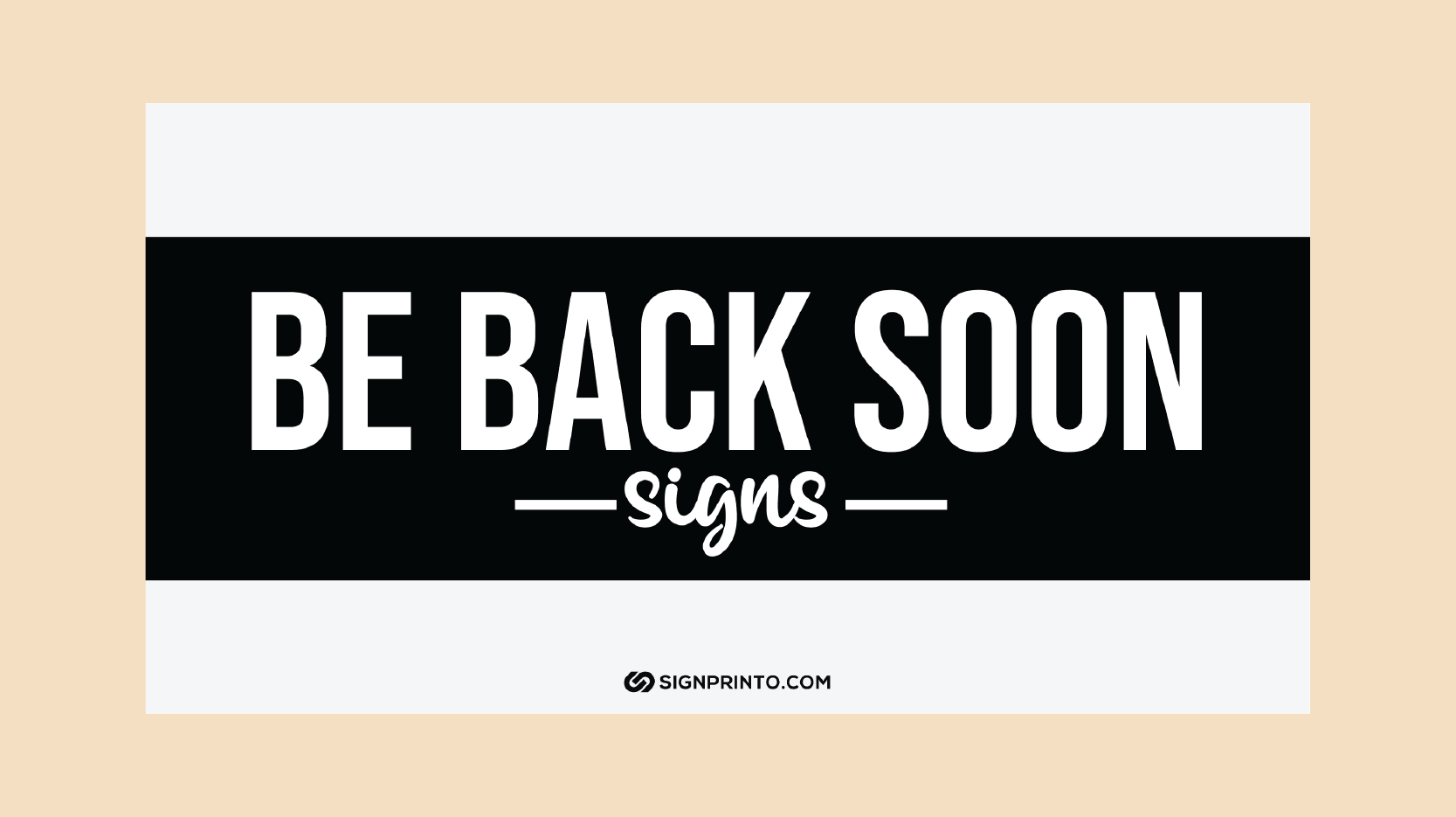 be back soon sign printable