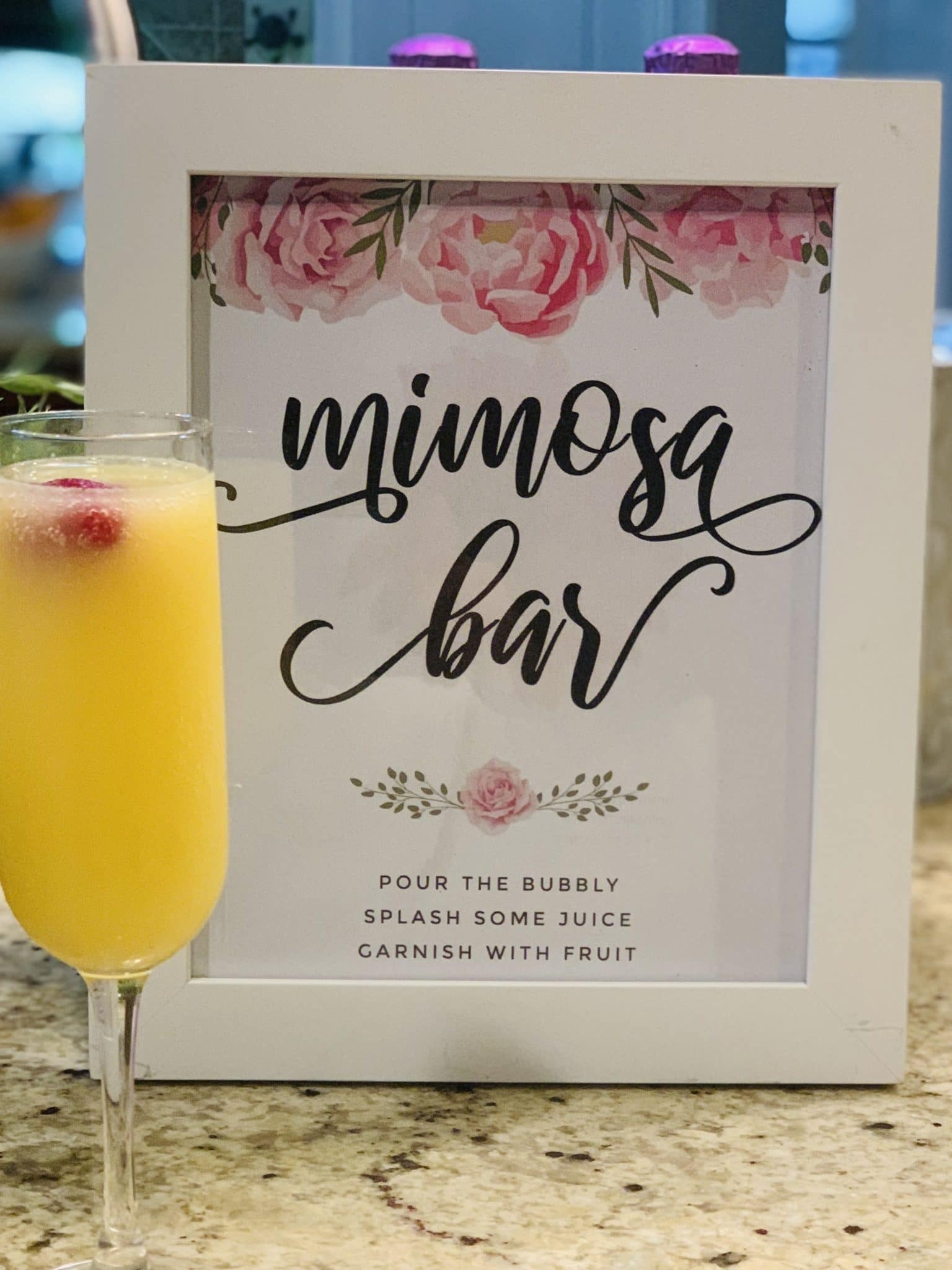 free printable mimosa bar sign