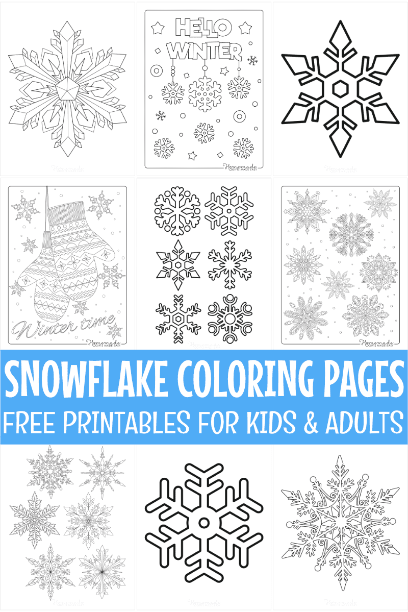 free snowflake template printable