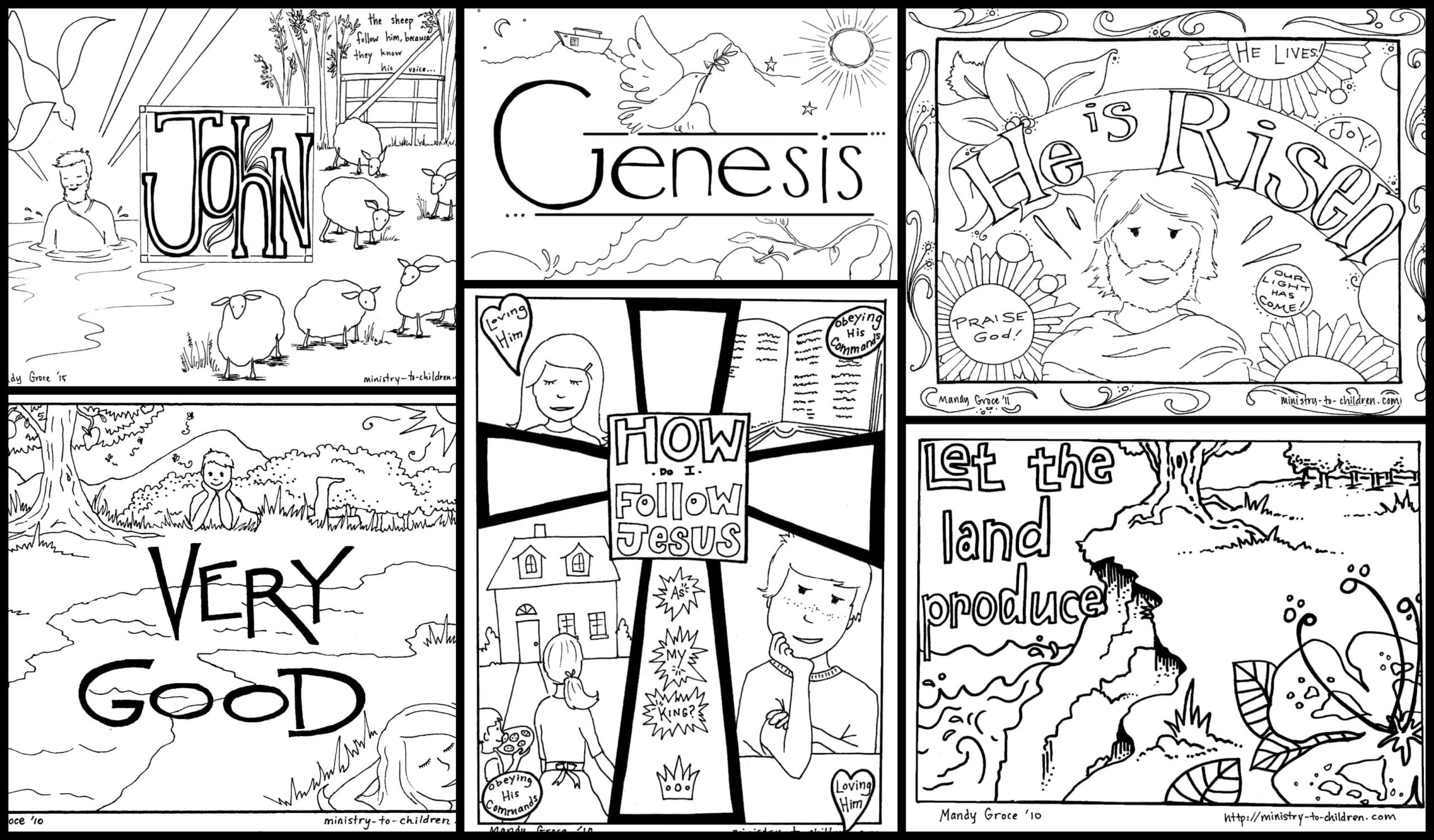 christian coloring sheets printables