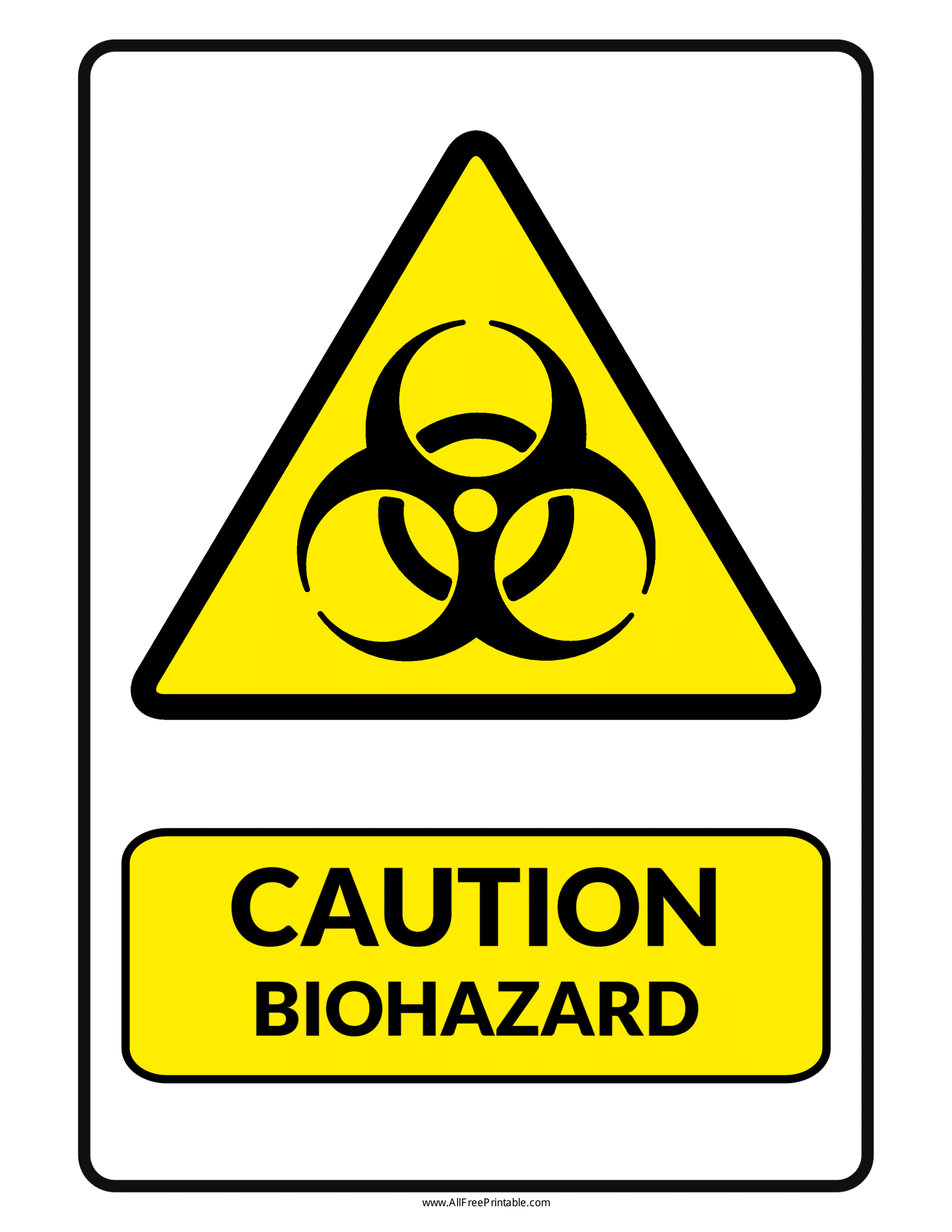 Biohazard Signs Poster Template