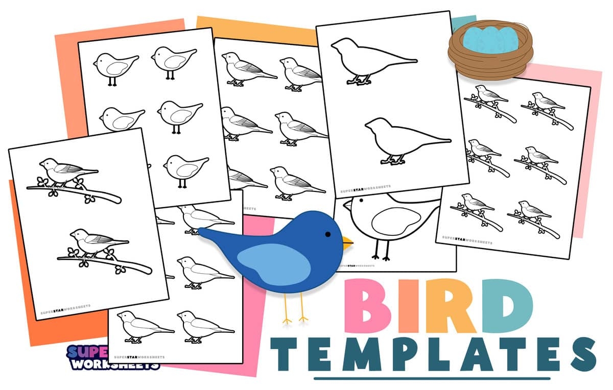 bird template printable