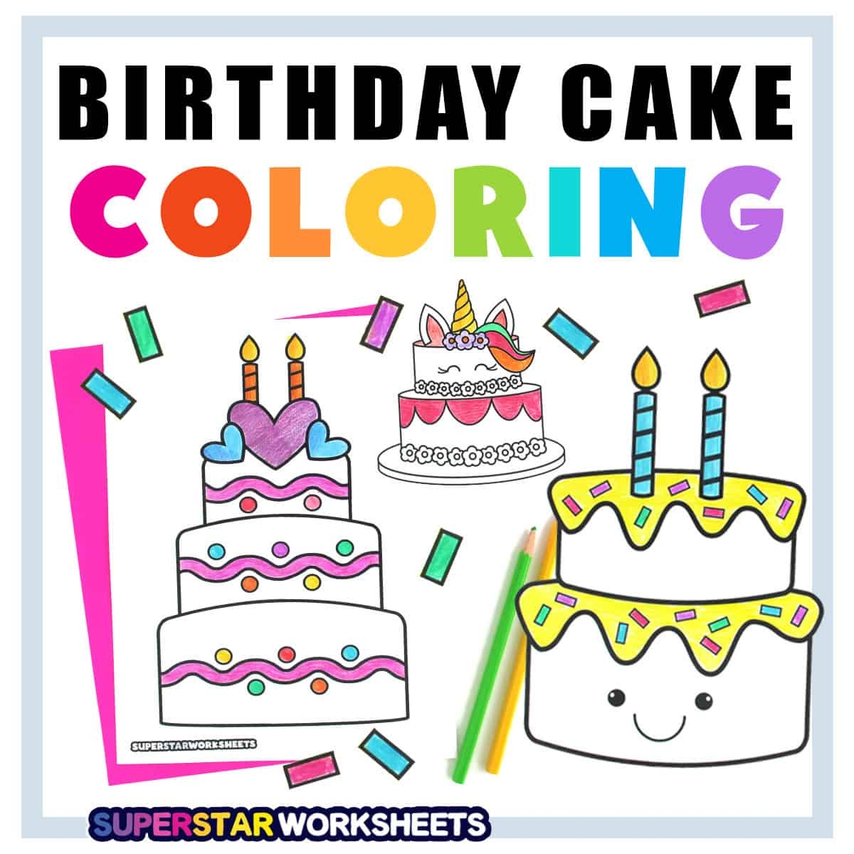 Birthday Cake Coloring Pages Free Printables Superstar Worksheets Birthday Cake Coloring Pages Free Printables Superstar Worksheets