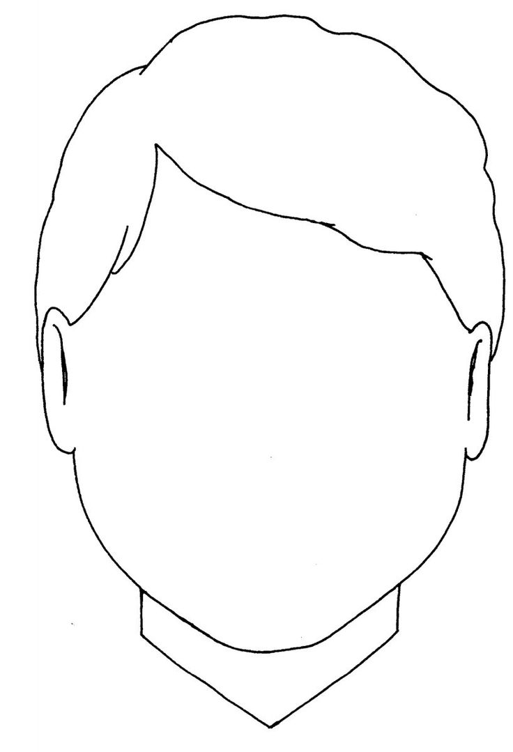 blank face template printable