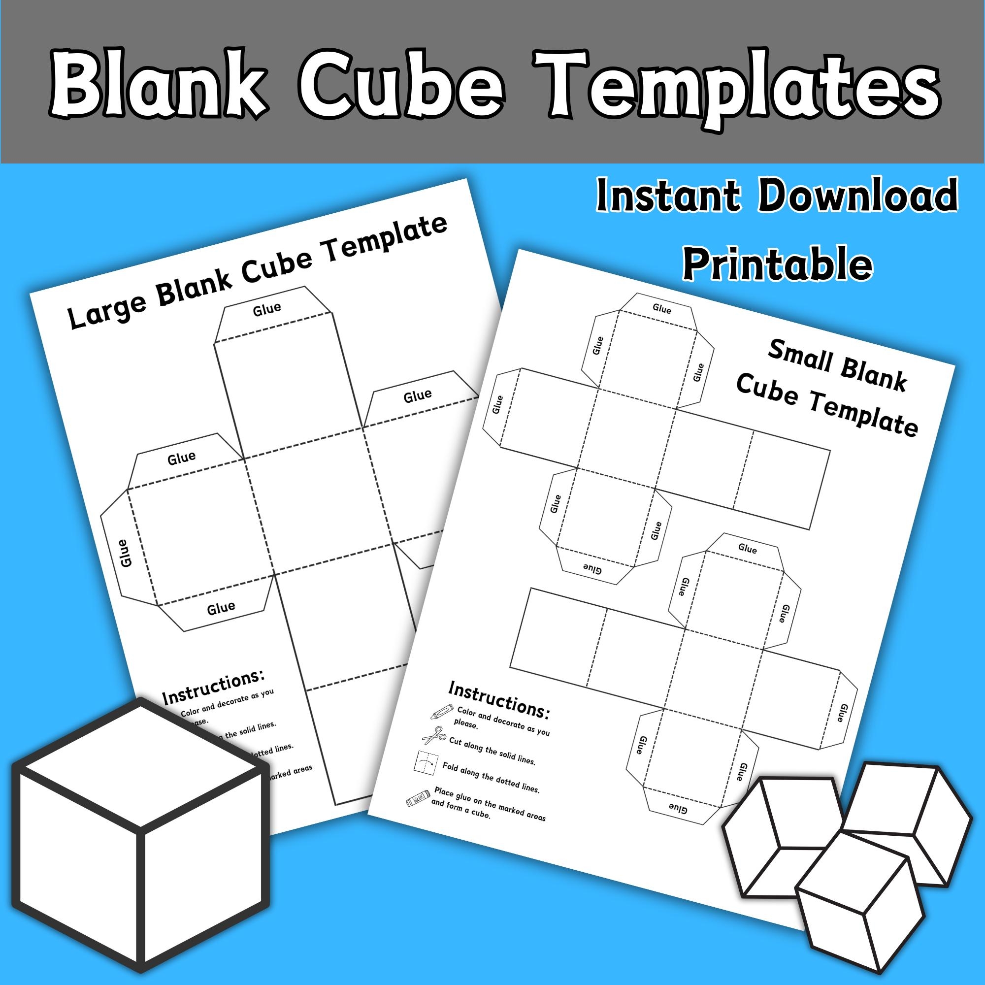 cube printable template