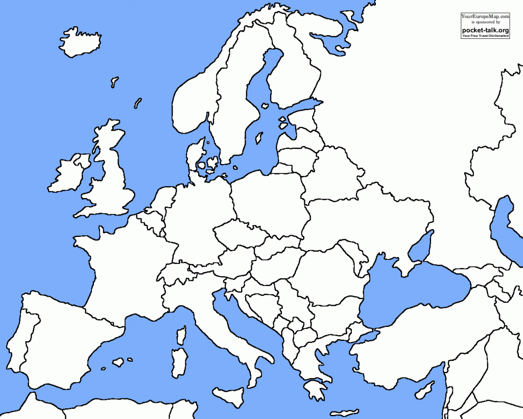 Blank Printable Map Of Europe Www lx iriss uk