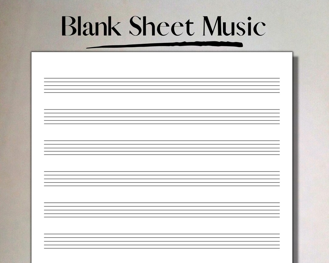 blank printable sheet music free
