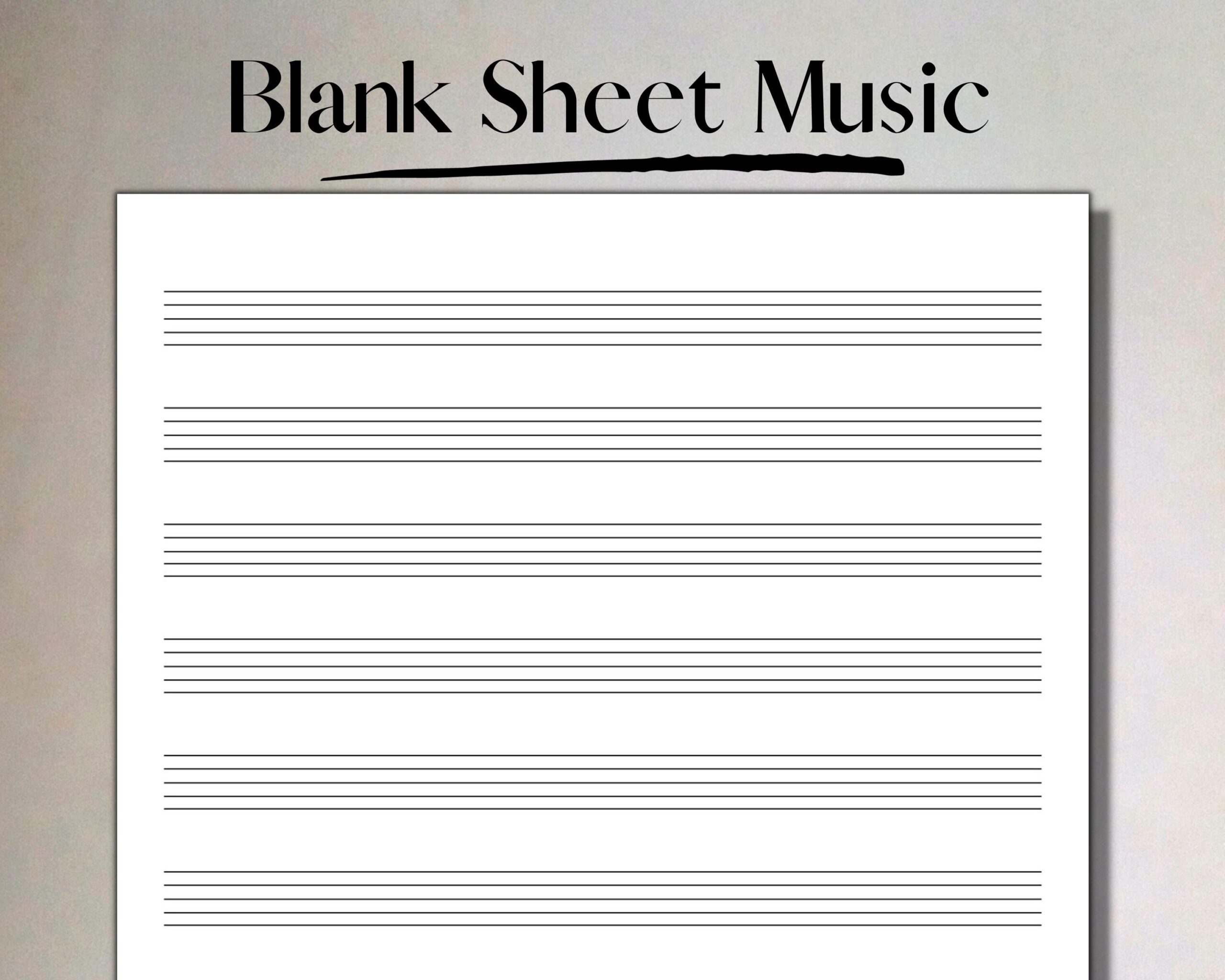 blank sheet music printable