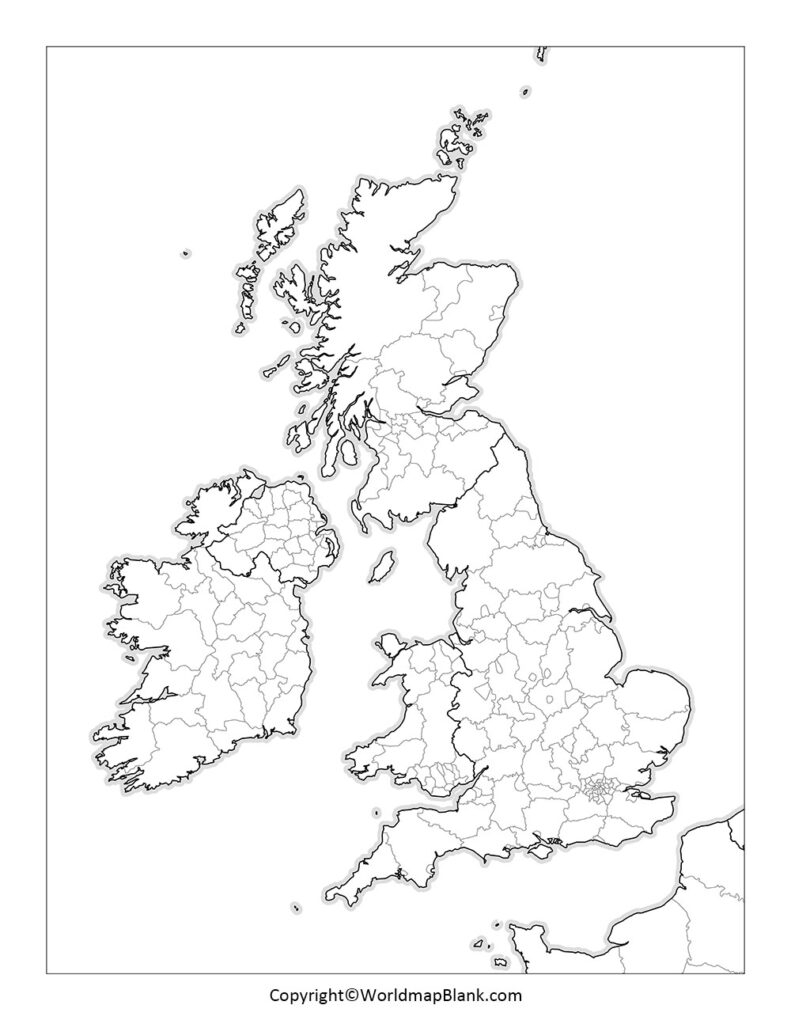 Blank UK Map UK Map Outline PDF 