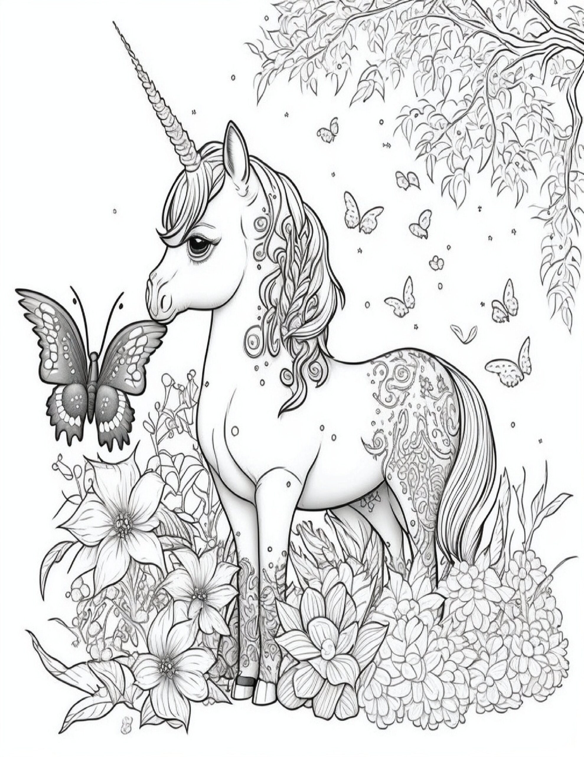 unicorn coloring sheets printable
