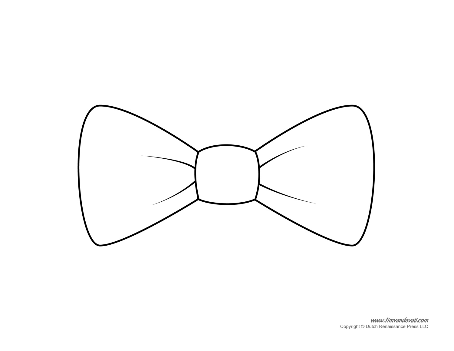 bow template printable