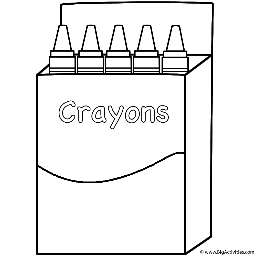 printable crayon box template