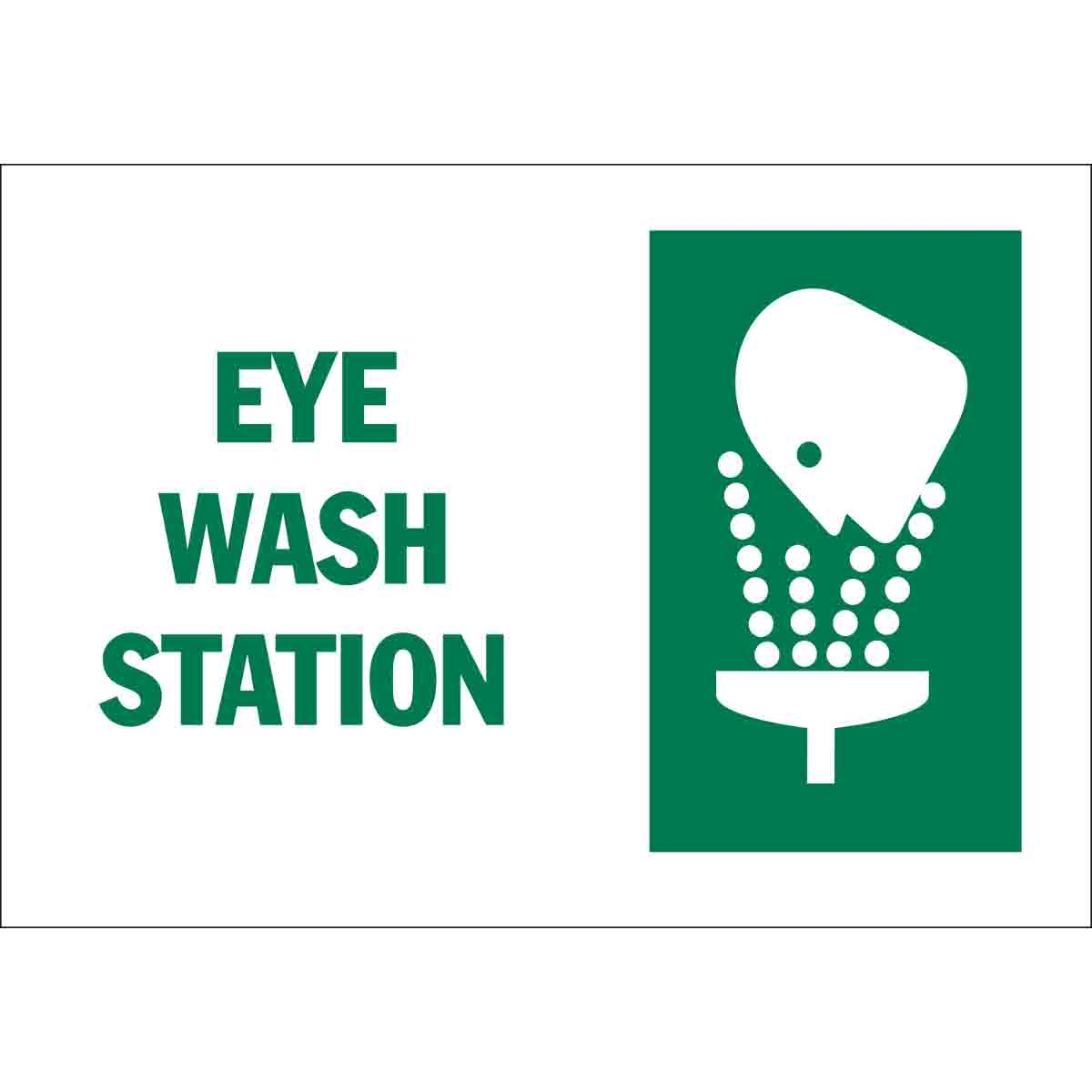 Brady Part 122911 Eye Wash Station Sign BradyID