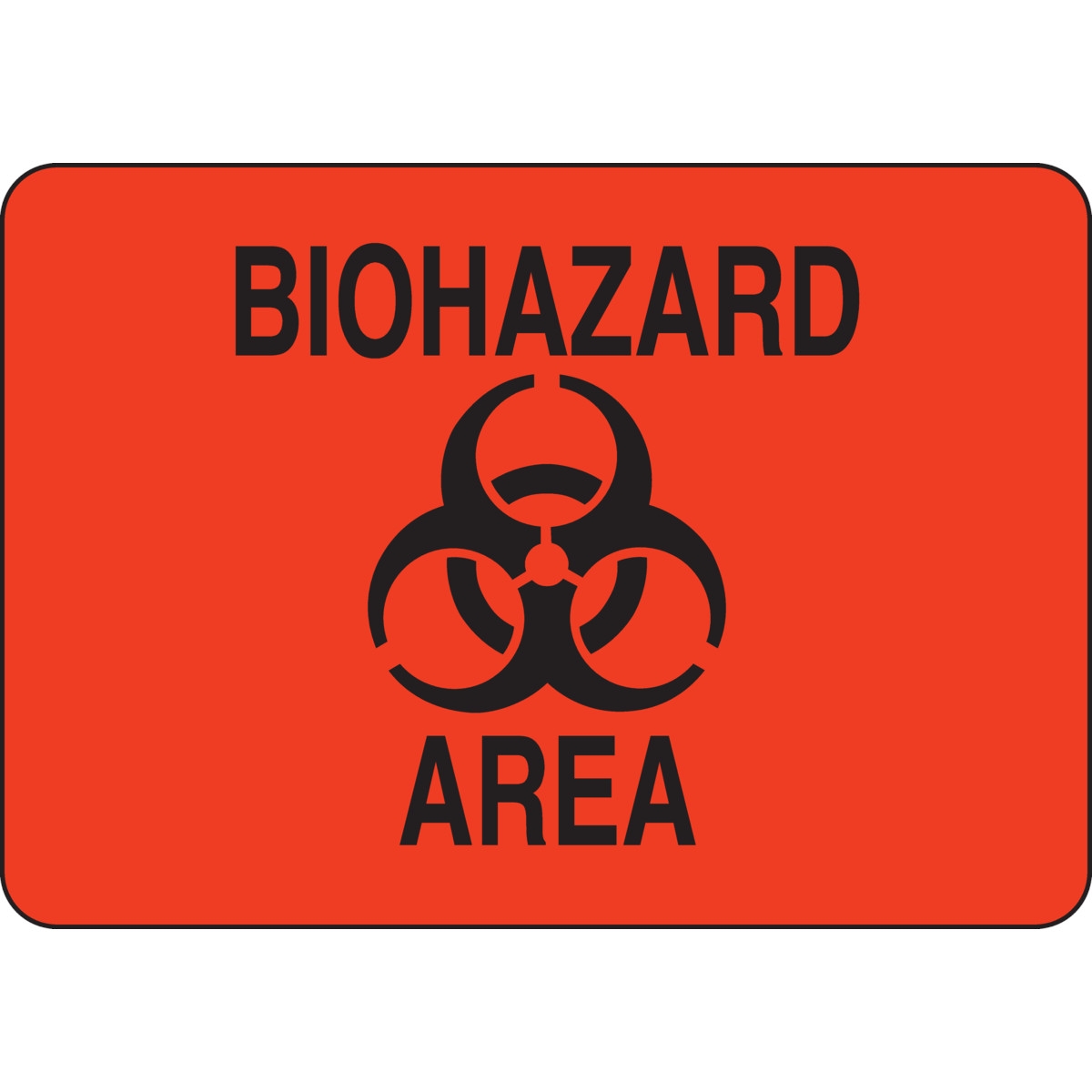 Brady Part 126649 Biohazard Area Sign BradyID