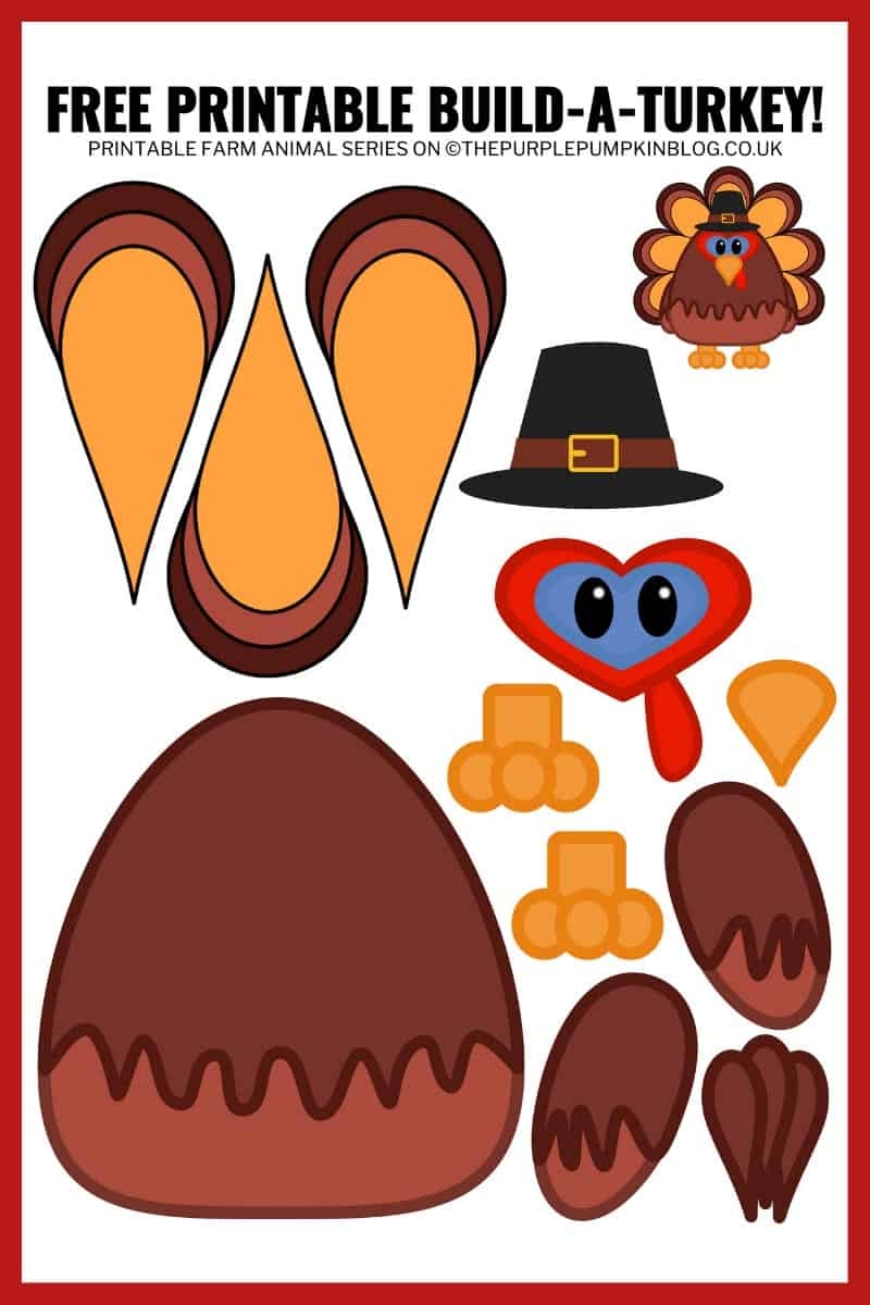 turkey template printable free