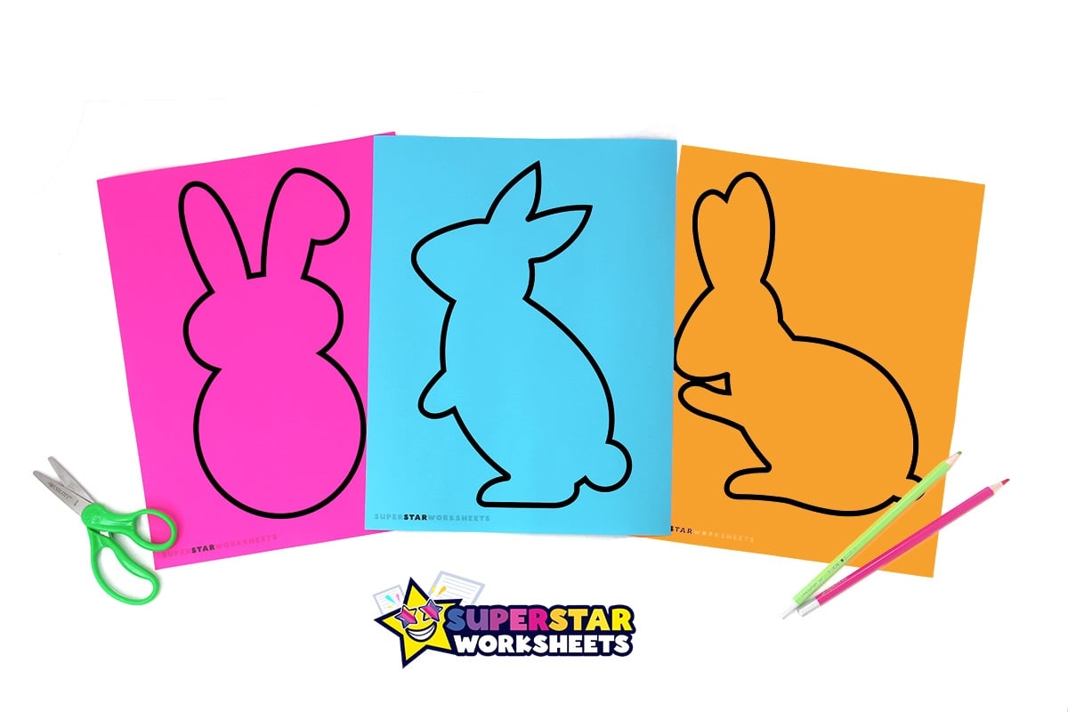 Bunny Template Free Printables Superstar Worksheets