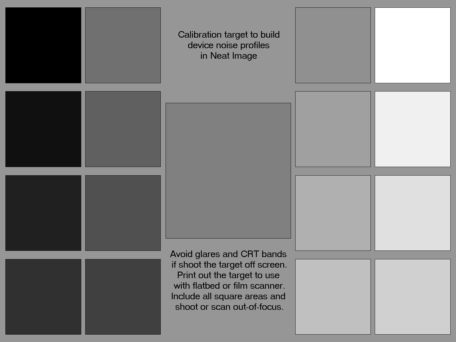 Calibration Target Neat Image
