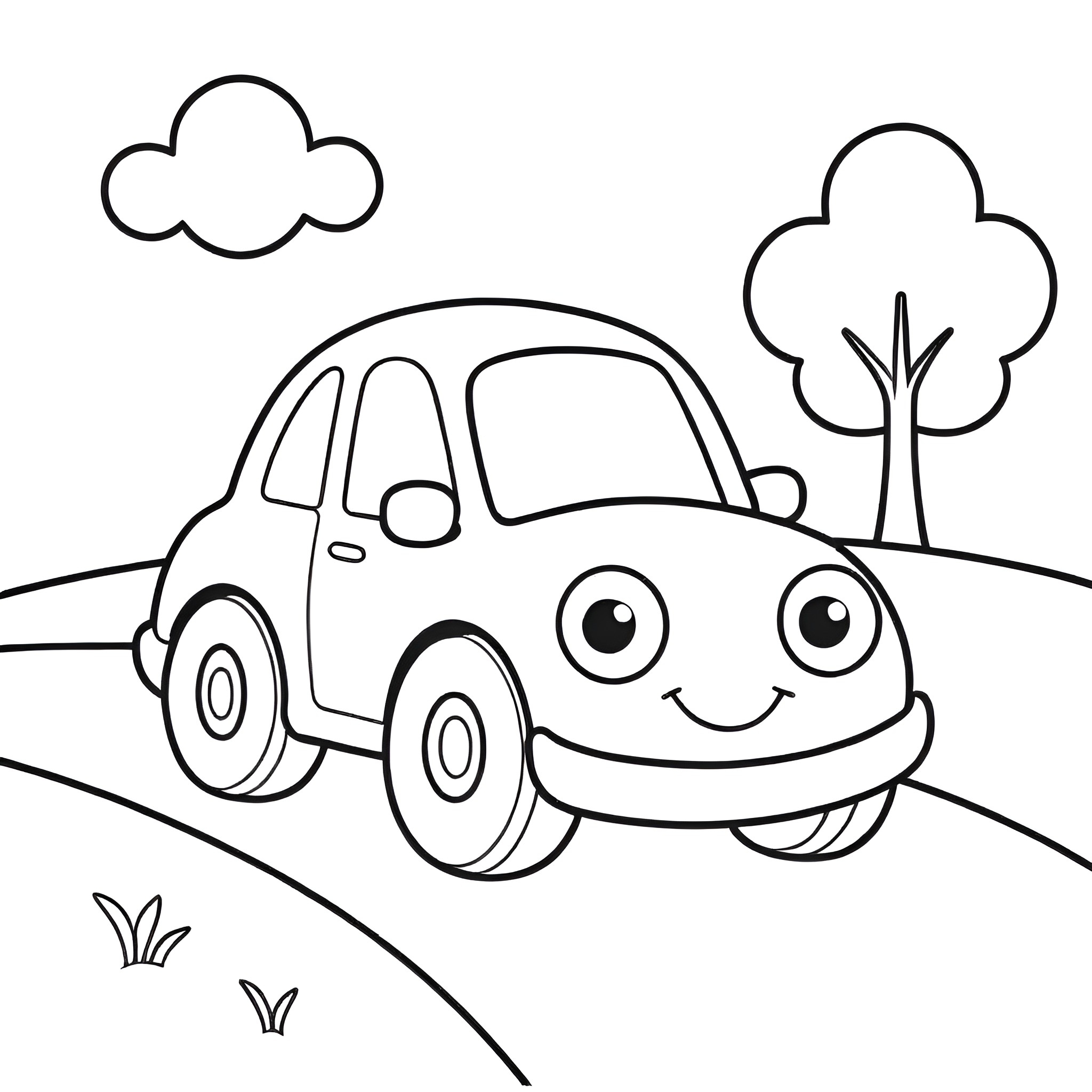 car coloring sheets printable
