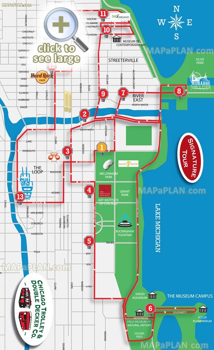 chicago city map printable