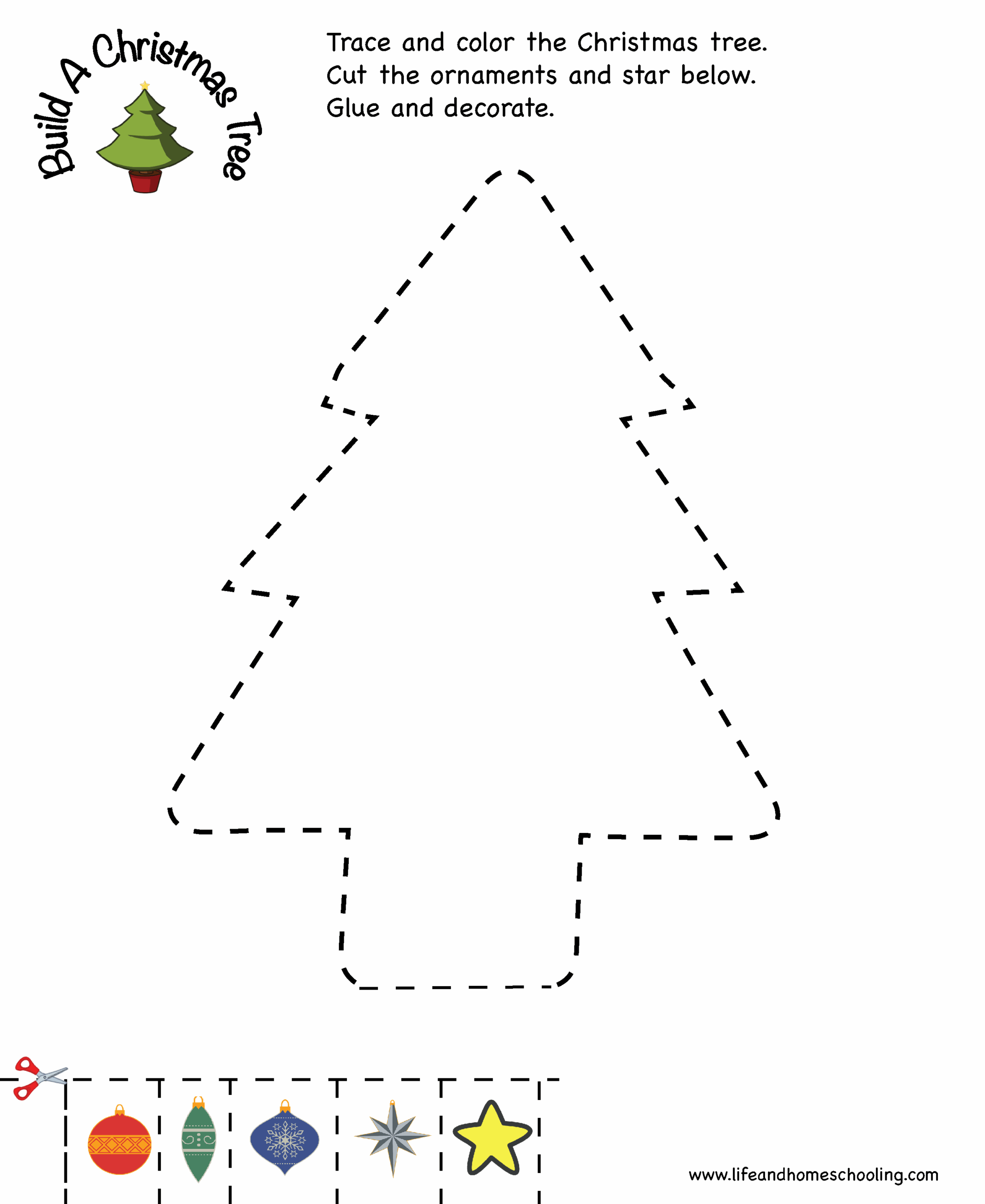 Christmas Tracing Printable Activity Made By Teachers Christmas Tracing Printable Activity Made By Teachers