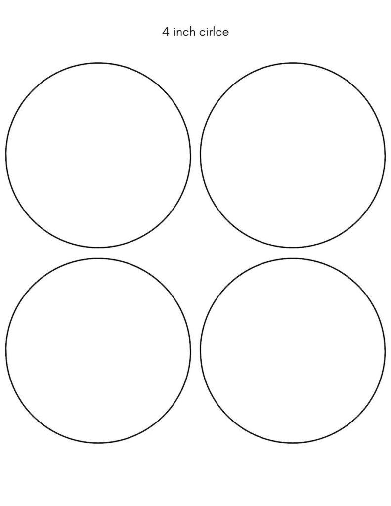 free printable circle template