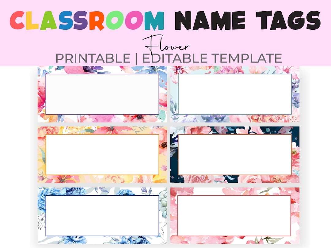 editable printable name tag template