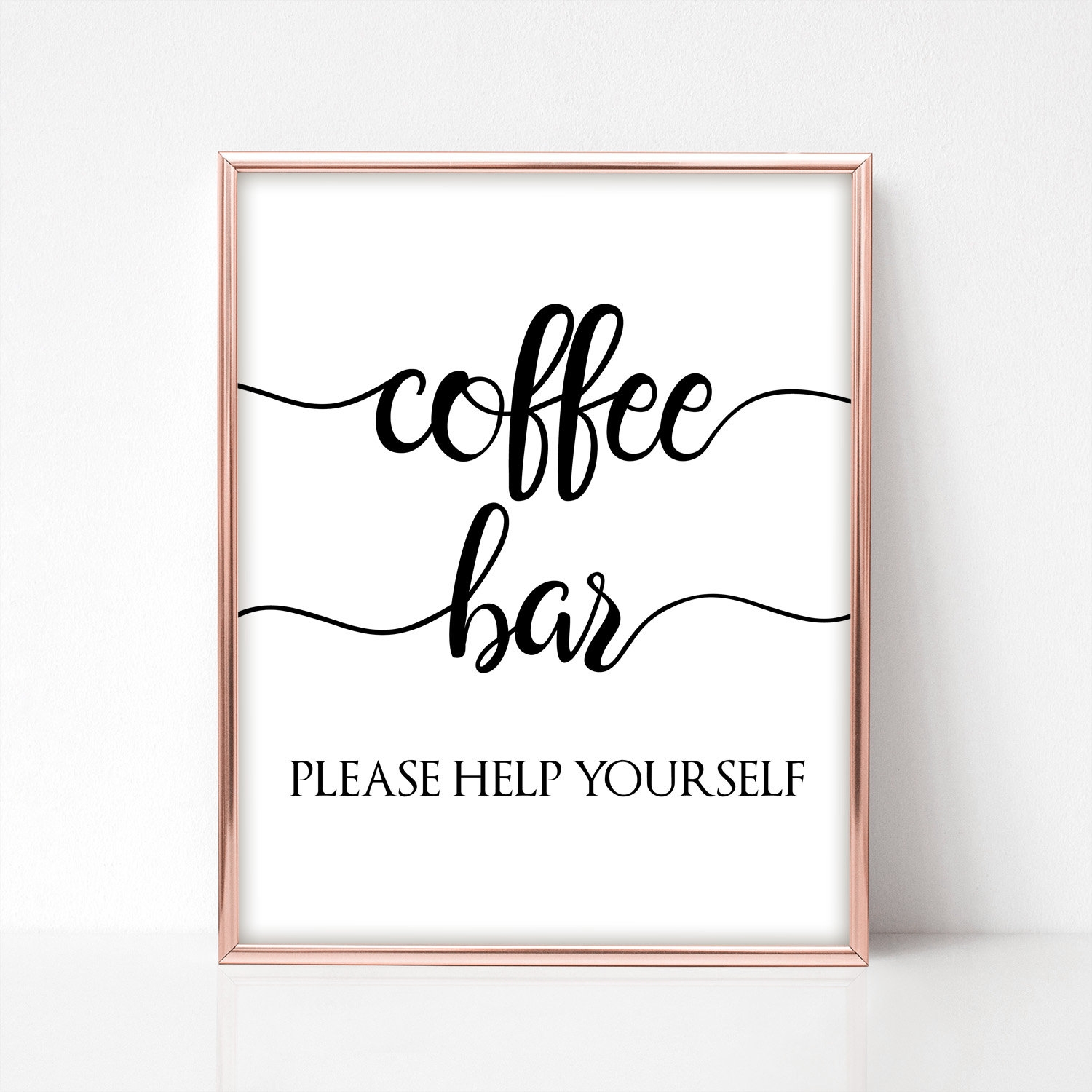 Coffee Bar Sign 8x10 And 5x7 Instant Download Printable Coffee Sign Please Help Yourself Hot Drinks Sign Wedding Coffee Sign BL3 Etsy