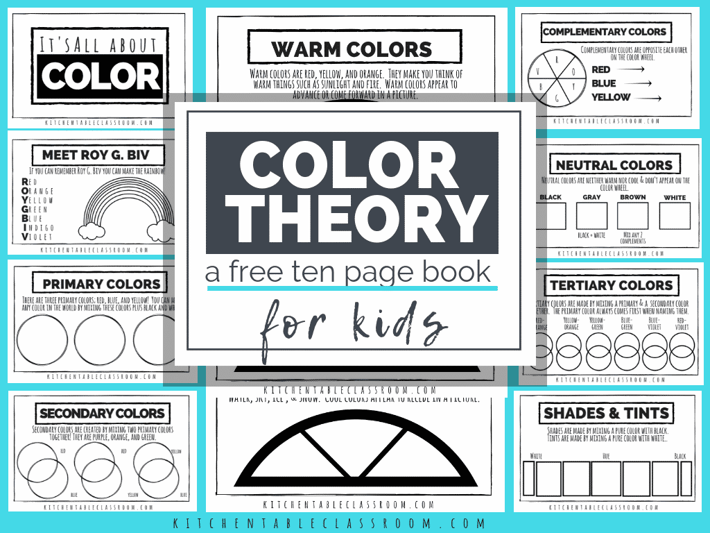 Color Theory For Kids A Free Printable Book The Kitchen Table Classroom