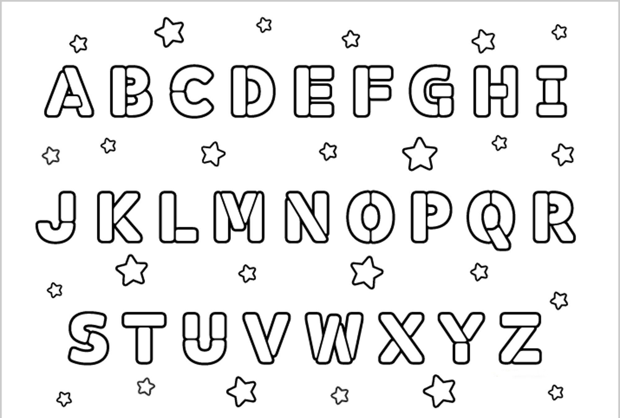abc coloring sheets printable